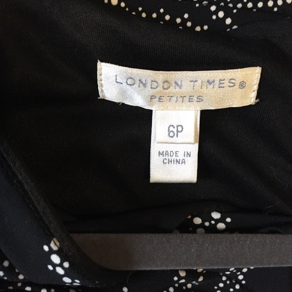 London Times Petites Layered Ruffle Dress - 6P - Picture 2 of 3